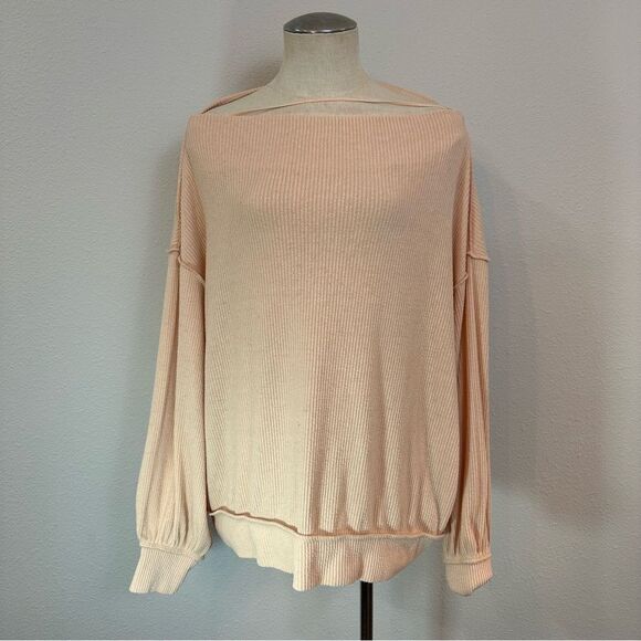 Free People We The Free Main Squeeze Hacci Top Nectar 106 - Picture 2 of 6